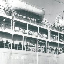 SS HOPE preparing for arrival in Maceio.